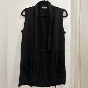 FIELDS Women’s Black Cinched Vest Size S